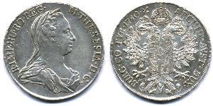 1 Талер Габсбурзька імперія (1526-1804) / Австрія Срібло Maria Theresa of Austria (1717 - 1780)