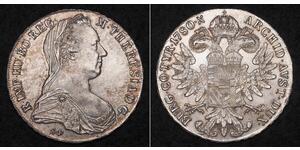 1 Талер Габсбурзька імперія (1526-1804) / Австрія Срібло Maria Theresa of Austria (1717 - 1780)