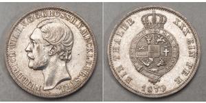 1 Талер Герцогство Мекленбург-Шверин (1352-1918) Срібло Frederick William, Grand Duke of Mecklenburg-Strelitz