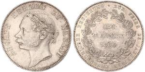 1 Талер Герцогство Нассау (1806 - 1866) Срібло Адольф I (великий герцог Люксембургу)