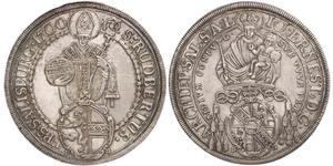 1 Талер Зальцбург (1328 - 1803) Срібло 