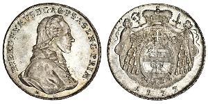 1 Талер Зальцбург (1328 - 1803) / Австрія Срібло Count Hieronymus von Colloredo (1732 - 1812)
