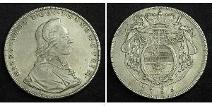 1 Талер Зальцбург (1328 - 1803) / Австрія Срібло Count Hieronymus von Colloredo (1732 - 1812)