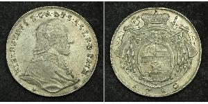 1 Талер Зальцбург (1328 - 1803) / Австрія Срібло Count Hieronymus von Colloredo (1732 - 1812)