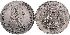1 Талер Зальцбург (1328 - 1803) / Австрія Срібло Count Hieronymus von Colloredo (1732 - 1812)
