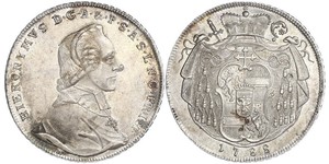1 Талер Зальцбург (1328 - 1803) / Австрія Срібло Count Hieronymus von Colloredo (1732 - 1812)