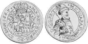 1 Талер Князівство Трансильванія (1571-1711) Срібло 