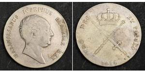 1 Талер Королівство Баварія (1806 - 1918) Срібло Максиміліан I (король Баварії) (1756 - 1825)