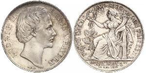 1 Талер Королівство Баварія (1806 - 1918) Срібло Людвіг II (король Баварії)(1845 – 1886)