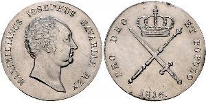 1 Талер Королівство Баварія (1806 - 1918) Срібло Максиміліан I (король Баварії) (1756 - 1825)