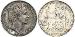 1 Талер Королівство Баварія (1806 - 1918) Срібло Людвіг II (король Баварії)(1845 – 1886)