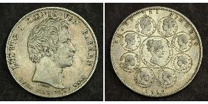 1 Талер Королівство Баварія (1806 - 1918) Срібло Людвиг I (король Баварії)(1786 – 1868)