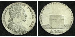 1 Талер Королівство Баварія (1806 - 1918) Срібло Максиміліан I (король Баварії) (1756 - 1825)