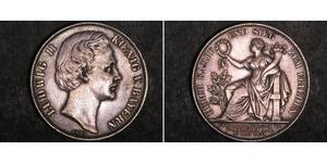 1 Талер Королівство Баварія (1806 - 1918) Срібло Людвіг II (король Баварії)(1845 – 1886)