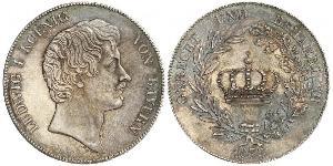 1 Талер Королівство Баварія (1806 - 1918) Срібло Людвиг I (король Баварії)(1786 – 1868)
