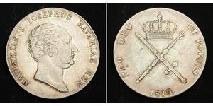 1 Талер Королівство Баварія (1806 - 1918) Срібло Максиміліан I (король Баварії) (1756 - 1825)