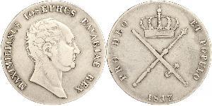 1 Талер Королівство Баварія (1806 - 1918) Срібло Максиміліан I (король Баварії) (1756 - 1825)