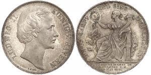 1 Талер Королівство Баварія (1806 - 1918) Срібло Людвіг II (король Баварії)(1845 – 1886)
