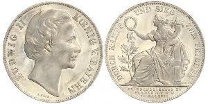 1 Талер Королівство Баварія (1806 - 1918) Срібло Людвіг II (король Баварії)(1845 – 1886)