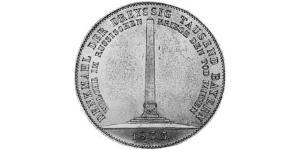 1 Талер Королівство Баварія (1806 - 1918) Срібло Людвиг I (король Баварії)(1786 – 1868)
