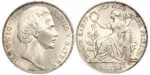 1 Талер Королівство Баварія (1806 - 1918) Срібло Людвіг II (король Баварії)(1845 – 1886)