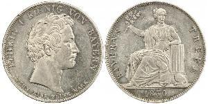 1 Талер Королівство Баварія (1806 - 1918) Срібло Людвиг I (король Баварії)(1786 – 1868)