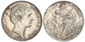 1 Талер Королівство Баварія (1806 - 1918) Срібло Людвіг II (король Баварії)(1845 – 1886)