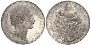 1 Талер Королівство Баварія (1806 - 1918) Срібло Людвіг II (король Баварії)(1845 – 1886)