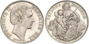 1 Талер Королівство Баварія (1806 - 1918) Срібло Людвіг II (король Баварії)(1845 – 1886)