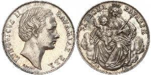 1 Талер Королівство Баварія (1806 - 1918) Срібло Людвіг II (король Баварії)(1845 – 1886)