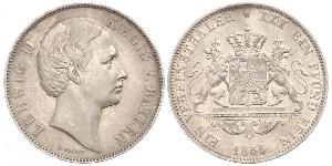 1 Талер Королівство Баварія (1806 - 1918) Срібло Людвіг II (король Баварії)(1845 – 1886)