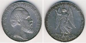 1 Талер Королівство Вюртемберг Срібло Charles I of Württemberg
