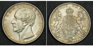 1 Талер Королівство Ганновер (1814 - 1866) Срібло Георг V (король Ганновера) (1819 - 1878)