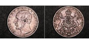 1 Талер Королівство Ганновер (1814 - 1866) Срібло Георг V (король Ганновера) (1819 - 1878)