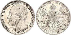 1 Талер Королівство Ганновер (1814 - 1866) Срібло Георг V (король Ганновера) (1819 - 1878)