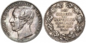 1 Талер Королівство Ганновер (1814 - 1866) Срібло Георг V (король Ганновера) (1819 - 1878)