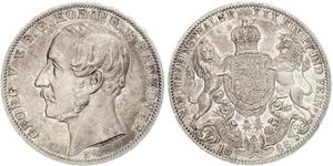 1 Талер Королівство Ганновер (1814 - 1866) Срібло Георг V (король Ганновера) (1819 - 1878)