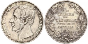 1 Талер Королівство Ганновер (1814 - 1866) Срібло Георг V (король Ганновера) (1819 - 1878)