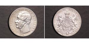 1 Талер Королівство Ганновер (1814 - 1866) Срібло Георг V (король Ганновера) (1819 - 1878)