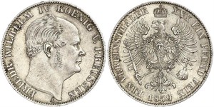 1 Талер Королівство Пруссія (1701-1918) Срібло Фрідріх Вільгельм IV (1795 - 1861)