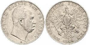 1 Талер Королівство Пруссія (1701-1918) Срібло Wilhelm I, German Emperor (1797-1888)