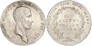 1 Талер Королівство Пруссія (1701-1918) Срібло Фрідрих Вільгельм III, король Пруссії  (1770 -1840)