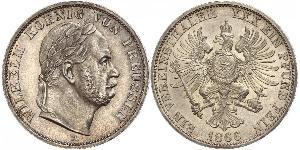 1 Талер Королівство Пруссія (1701-1918) Срібло Wilhelm I, German Emperor (1797-1888)
