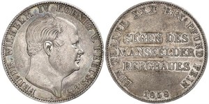 1 Талер Королівство Пруссія (1701-1918) Срібло Фрідріх Вільгельм IV (1795 - 1861)