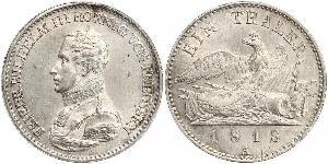 1 Талер Королівство Пруссія (1701-1918) Срібло Фрідрих Вільгельм III, король Пруссії  (1770 -1840)