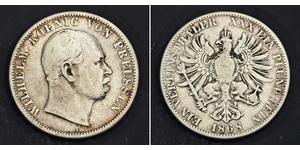 1 Талер Королівство Пруссія (1701-1918) Срібло Wilhelm I, German Emperor (1797-1888)