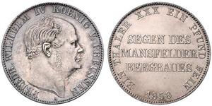 1 Талер Королівство Пруссія (1701-1918) Срібло Фрідріх Вільгельм IV (1795 - 1861)