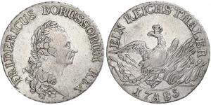 1 Талер Королівство Пруссія (1701-1918) Срібло Фрідріх II (король Пруссії) (1712 – 1786)