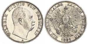 1 Талер Королівство Пруссія (1701-1918) Срібло Wilhelm I, German Emperor (1797-1888)