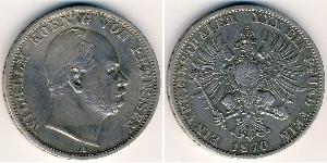 1 Талер Королівство Пруссія (1701-1918) Срібло Wilhelm I, German Emperor (1797-1888)